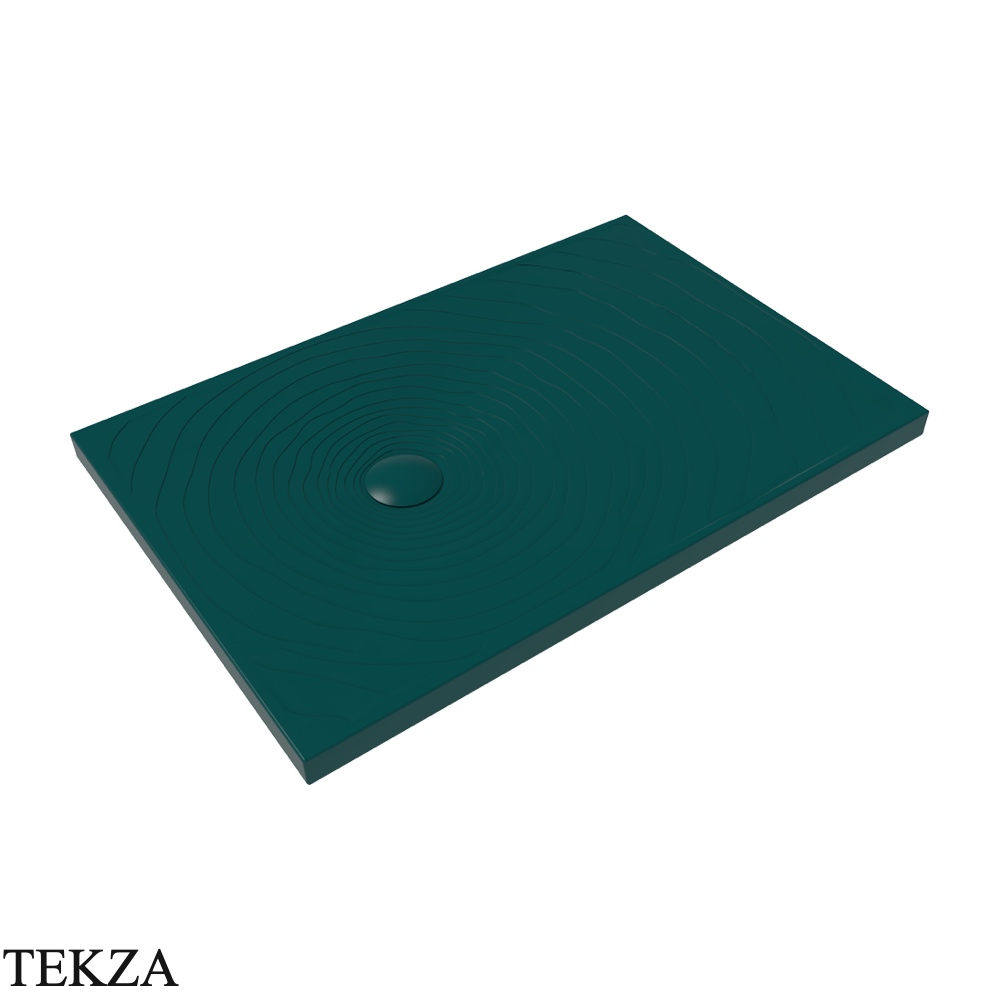 Flaminia Water Drop душевой поддон 120×80×5,5 см, петроль Petrolio матовый