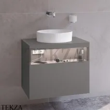KEUCO Stageline Тумба 65 под умывальник 32880, 1 ящик, USB-розетка 32853290100, инокс сатин KEUCO Stageline Тумба 65 под умывальник 32880, 1 ящик, USB-розетка 32853290100, инокс сатин