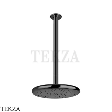Gessi Goccia Верхний душ с потолочным кронштейном под размер 33768-706, Black Metal PVD