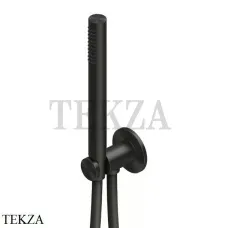 QuadroDesign Ручной душ с держателем, выпуском, шлангом, 13 66 ON, Black Gold
