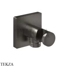 Gessi RILIEVO Держатель для душевой лейки с выводом воды 59161-707, Black Metal Brushed