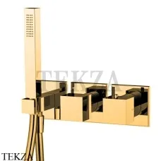 FIMA Carlo Frattini FIT Термостат на 2 потока, с гарнитуром, F3989X9OR, золото