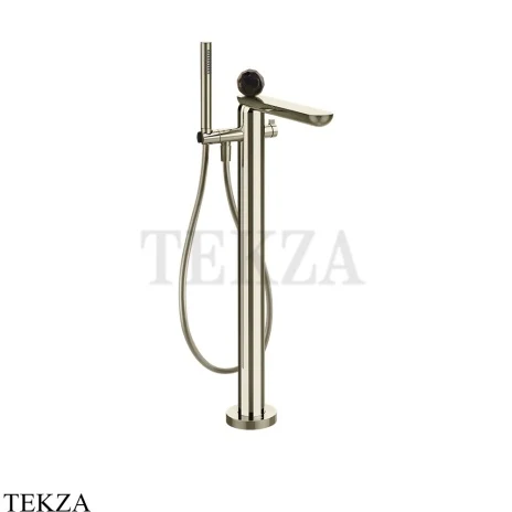 Gessi Perle Смеситель для ванны напольный, внешняя часть 74229-720, никель глянец