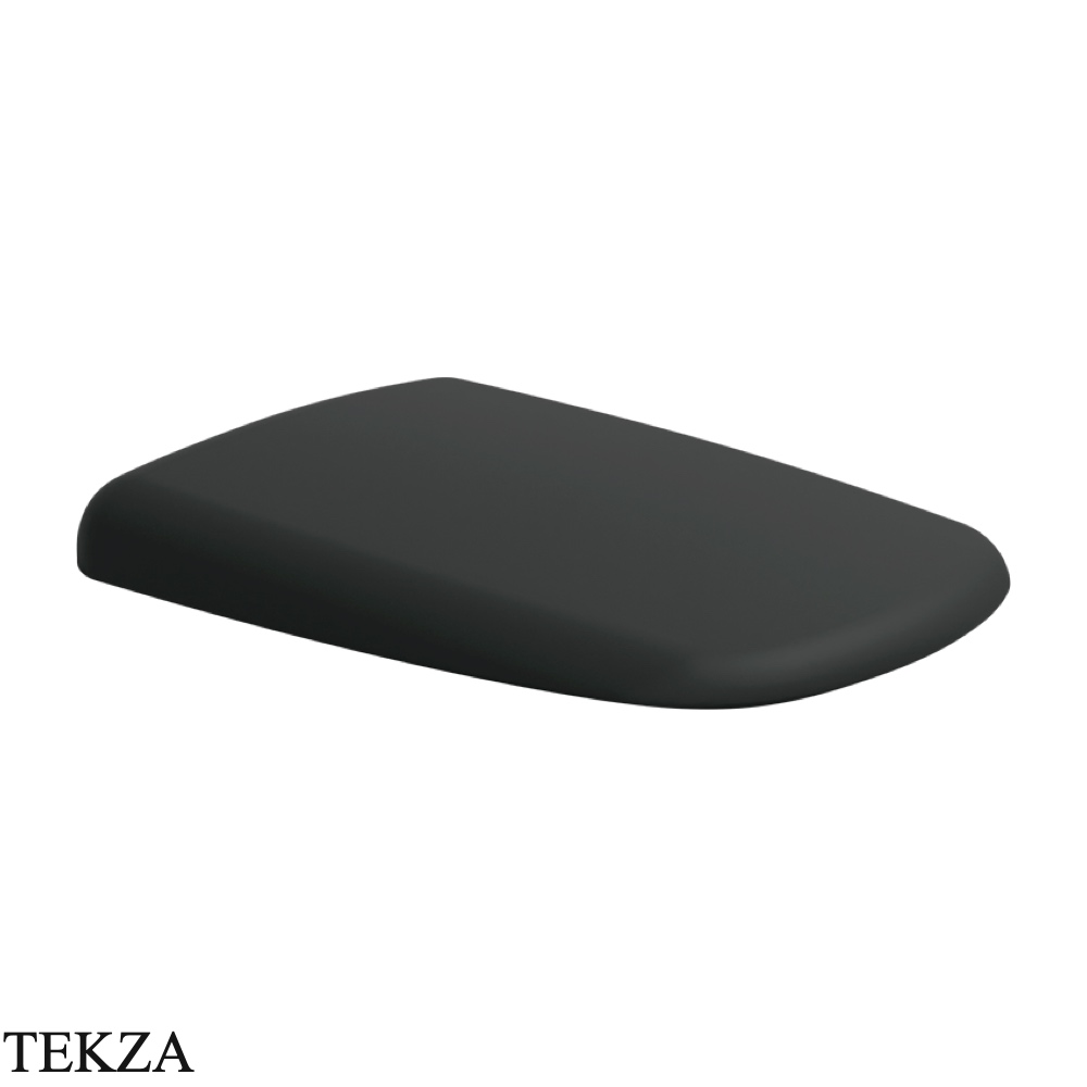 Flaminia MONO сиденье с крышкой и микролифтом 35×45,5×6,3 см, чёрный Carbone матовый