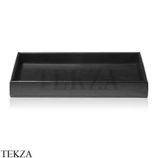 Decor Walther BROWNIE TAB L Бокс для ванных принадлежностей 0930160, черный матовый, эко-кожа
