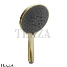 Gessi Shower Душевая лейка 3-х позиционная с черным диском 14378-727, Brushed Brass