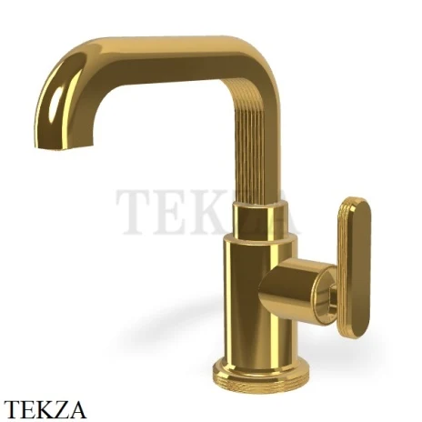 FIMA Carlo Frattini Park Line Смеситель для раковины, с донным клапаном F1321OR, золото глянец