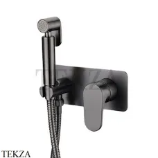 Boheme SPECTRE Гигиенический душ со смесителем, комплект 457-GM, gun metall