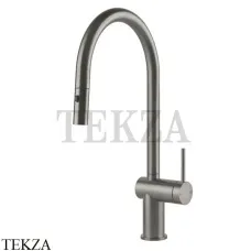 Gessi KITCHEN Inedito Смеситель для кухни с выдвижной лейкой 60413-149, Finox Brushed Nickel