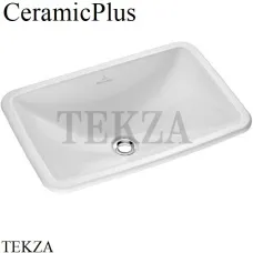 Villeroy & Boch Loop&Friends Раковина встраиваемая сверху 51х34, с переливом 614510R1, белый глянец, ceramicplus