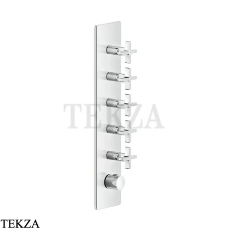 Gessi INCISO WELLNESS Термостат 5 выходов, внешняя часть 58230-031, хром глянец