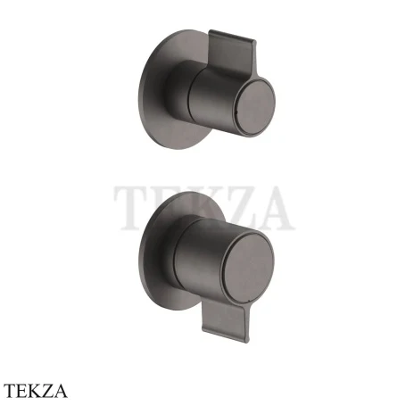 Fantini Flora Смеситель для душа, 2 потока, внешняя часть 76P5J785B, Matt Gun Metal PVD