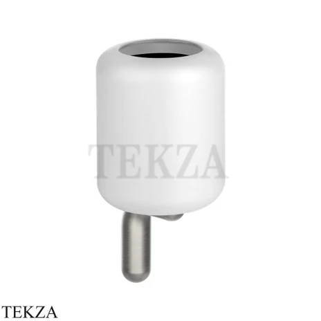 Gessi Goccia Стакан настенный, белая керамика 38007-147, Chrome Brushed