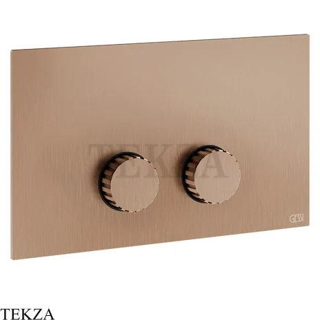 Gessi Incastri Клавиша смыва для инсталляции Viega prevista 75621-708, медь Brushed