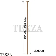 Gessi 316 FLESSA Потолочный электронный смеситель, под размер 54026-726, Warm Bronze Br