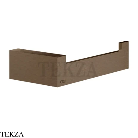 Gessi Rettangolo Держатель туалетной бумаги без крышки 20855-761, Coffee Bronze Brushed PVD