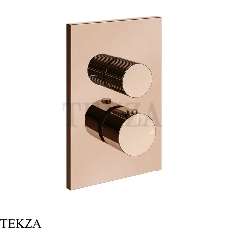 Gessi Habito RIGATO Термостат для душа, 3 потока, внешняя часть 73537-030, Copper PVD