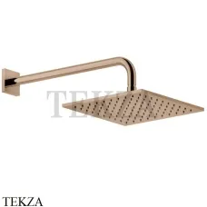 Gessi RILIEVO Верхняя душевая лейка с кронштейном 59158-030, Copper глянец