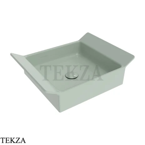 Flaminia BOX 40 раковина накладная 52,5×40×15 см, зелёный Verde Giada глянец