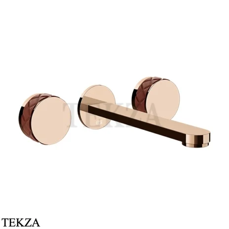 Gessi Pelle Tresse Смеситель для раковины, внешняя часть 78290-444, Red Cherry/ Copper PVD