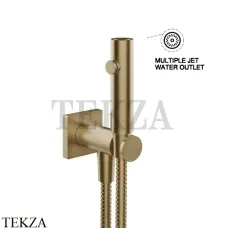 Gessi RILIEVO Гигиенический душ с держателем и выводом воды 59153-726, Warm Bronze Br