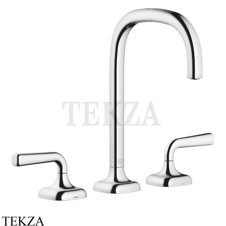 Dornbracht COYA Смеситель для раковины 3 отв. 165, с донным клапаном 20713414-00, хром глянец