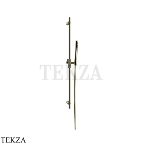 Gessi INGRANAGGIO Штанга в комплекте с душевой лейкой 63584-720, Nickel PVD