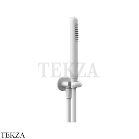 Gessi Goccia Душевой комплект с душевой лейкой и выводом для воды 33773-279, Matte White