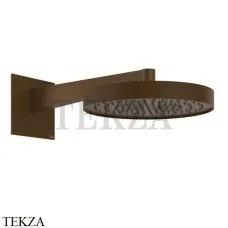 Gessi Inverso Diamantato Верхняя душевая лейка с кронштейном 63468-845, Dark Bronze