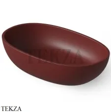 Dea Design Washbasins Раковина настольная овальная Solid Surface DD9078 600 17, Red Wine №17
