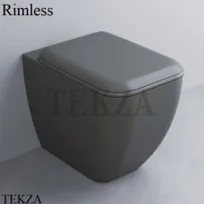 Cielo SHUI Comfort Унитаз приставной без ободка, сиденье с микролифтом SHCOVAKTR CM, Cemento