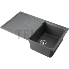 Omoikiri Yasugata 86 Кухонная мойка Tetogranit прямоугольная с крылом 4993875 платина