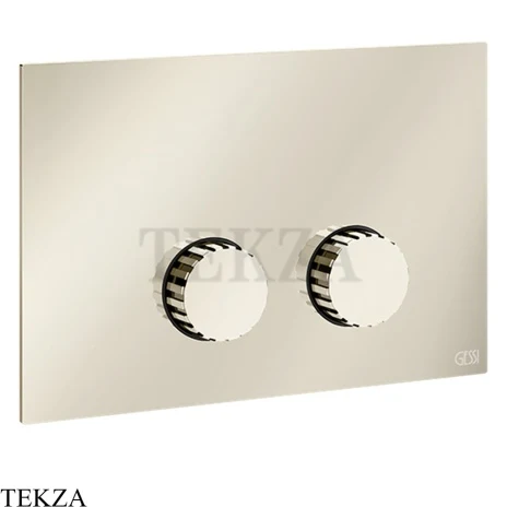 Gessi Incastri Клавиша смыва для инсталляции Geberit omega 12 75615-720, никель глянец
