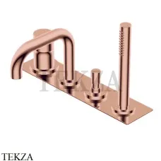 Ritmonio Diametro35 S Смеситель для ванны с гарнитуром PR52EG101 F32, Rose Gold