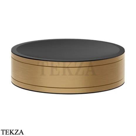 Gessi Pelle Tresse Мыльница настольная круглая 78525-726, Warm Bronze Br. PVD
