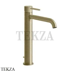 Gessi 316 TRAME Смеситель для раковины, с донным клапаном 54303-727, Brushed Brass