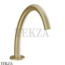 Gessi Origini ACCENT Излив для раковины на борт средний 66021-727, Brushed Brass
