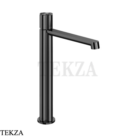 Gessi Ludovica Смеситель для раковины высокий, без гарнитуры 76204-706, black хром глянец