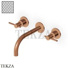Zucchetti Helm Diagonal Смеситель для раковины, внешняя часть ZHL760.XP91G3, brushed copper PVD