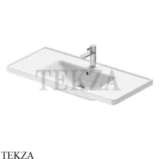 Duravit D-Neo Раковина врезная для мебели, с отверстием, 100 с переливом 2367100000, белый глянец