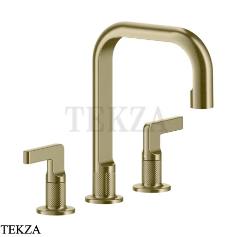Gessi INCISO Смеситель для раковины средний, без гарнитура 58014-727, Brushed Brass