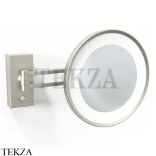 Decor Walther Round BS 36 LED Косметическое зеркало, 5х увеличение, от сети 0122134, никель сатин
