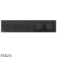 Gessi HI-FI Термостатический смеситель на 3 потока, внешняя часть 63014-299, Black XL