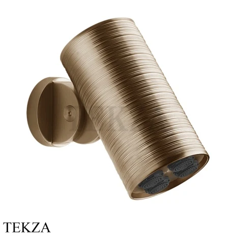 Gessi 316 SPOTWATER TRAME Душевая головка настенного крепления, многоструйная 57241-726, Warm Steel Brushed PVD
