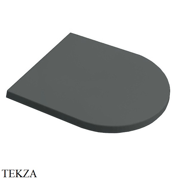 Hatria Fusion, Futura, Centrica Крышка сиденье с микролифтом Y9AQ07, Cemento матовый