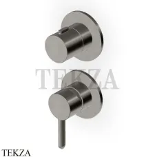 Zucchetti Isy22 Смеситель для душа, 2 потока, внешняя часть ZIS778.C51, brushed metal black Zucchetti Isy22 Смеситель для душа, 2 потока, внешняя часть ZIS778.C51, brushed metal black