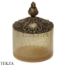 Migliore Elisabetta Баночка для ванных принадлежностей средняя 16989, бронза classic