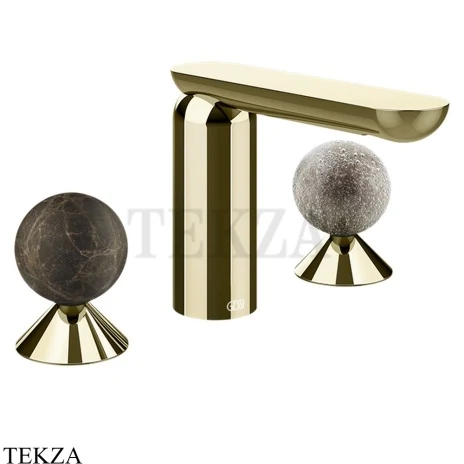 Gessi Perle Смеситель для раковины на 3 отв., без гарнитура 74165-710, шампань глянец