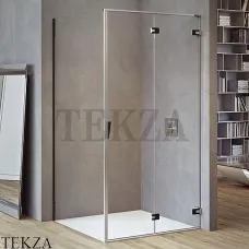 Duka pura 5000 Душевой уголок с складной дверью и боковой стенкой, на петлях