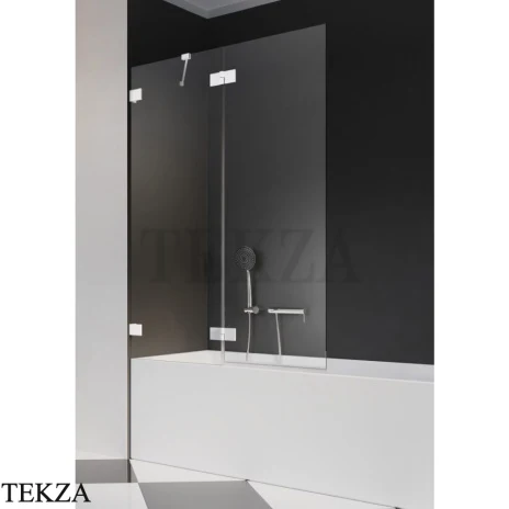 Radaway Essenza Pro PND II Шторка на ванну двустворчатая с одной подвижной створкой 110 см, открывание налево, 10102110-04-01L, белый матовый